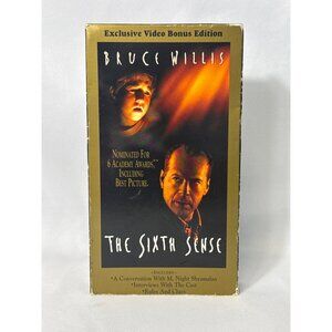 The Sixth Sense VHS Tape - Bruce Willis - Excusive Video Bonus Edition